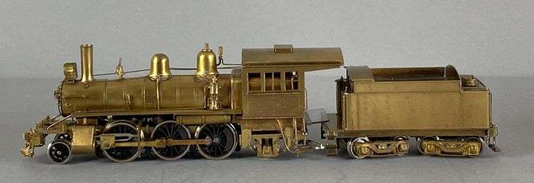 Brass HO Scale 2-6-2 Locomotive and Tender