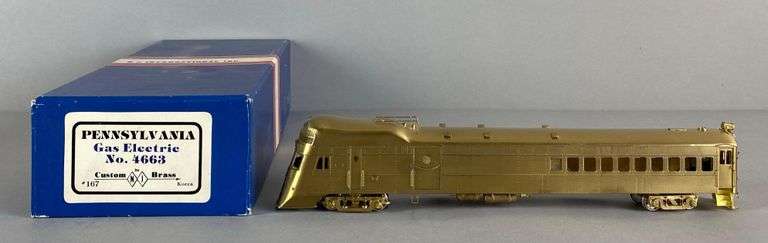 NJ International Brass HO Scale No. 4663 PRR Gas Electric Locomotive