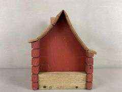 Primitive Painted Wood Bird House
