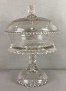 Antique EAPG Covered Compote