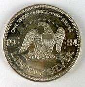 1984 A-Mark Precious Metals Liberty Silver 1 oz .999 Fine Silver Round