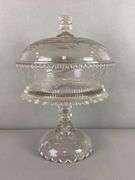 Antique EAPG Covered Compote