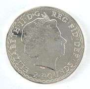 2014 Great Britain 2 Pound Britannia 1 oz .999 Fine Silver Coin