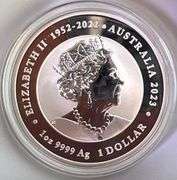 2023 Australia Dragon & Koi 1 oz .9999 Fine Silver Coin Chinese Myths & Legends in Cap