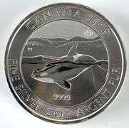 2019 Canada $10 Killer Whale 2 oz .999 Fine Silver Coin
