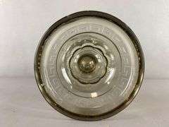 Antique EAPG Presses Glass Oil Lamp