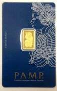 Pamp Suisse 2.5 Gram .9999 Fine Gold Bar in Assay Fortuna Lady