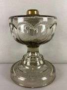 Antique EAPG Presses Glass Oil Lamp