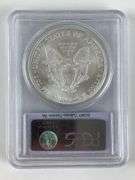 2005 ﻿First Strike PCGS Graded MS 69 US Mint American Silver Eagle 1 oz Fine Silver Dollar