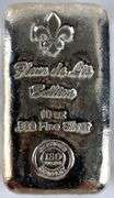 Fleur De Lis Bullion 10 oz .999 Fine Silver Ingot/ Bar