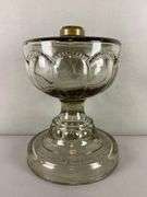 Antique EAPG Presses Glass Oil Lamp