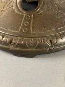 Arts and craft fish and flower motif pedestal base