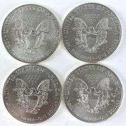 Group of 4 2019 US Mint American Silver Eagle 1 oz .999 Fine Silver