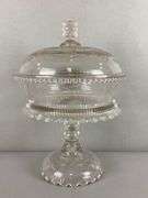 Antique EAPG Covered Compote