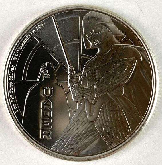 2022 NIUE $2 Star Wars Darth Vader 1 oz .999 Fine Silver Coin