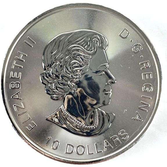 2019 Canada $10 Orca with Maple Leaf Privy 2 oz .999 Silver Coin