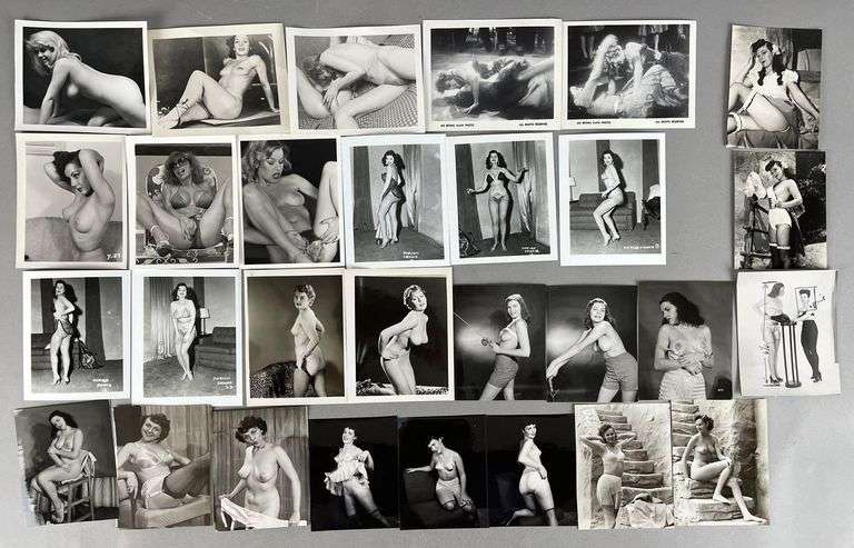 Group of Risque Nude Pin-Up Photos