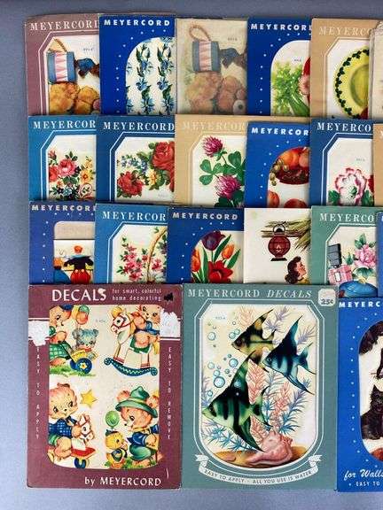 Group of Vintage Meyercord Decals