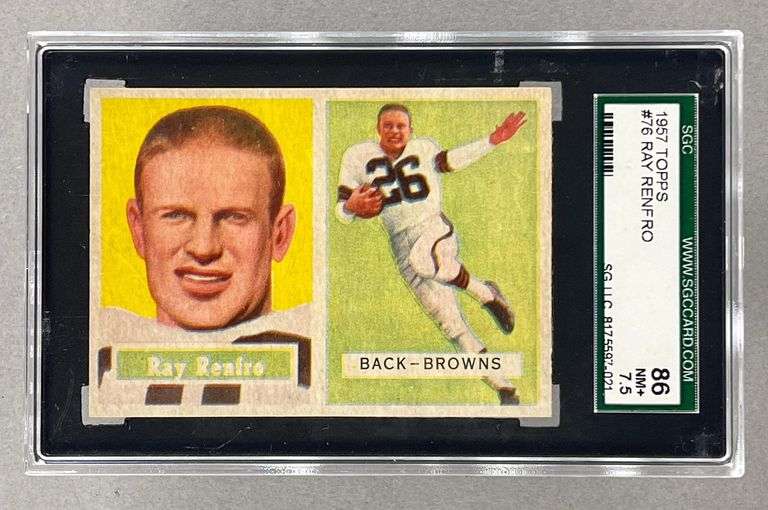 1957 Topps Ray Renfro #76 SGC 7.5