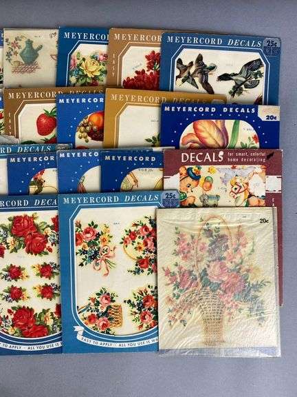 Group of Vintage Meyercord Decals