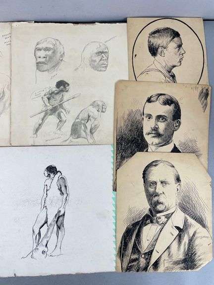 Group of Vintage Drawings