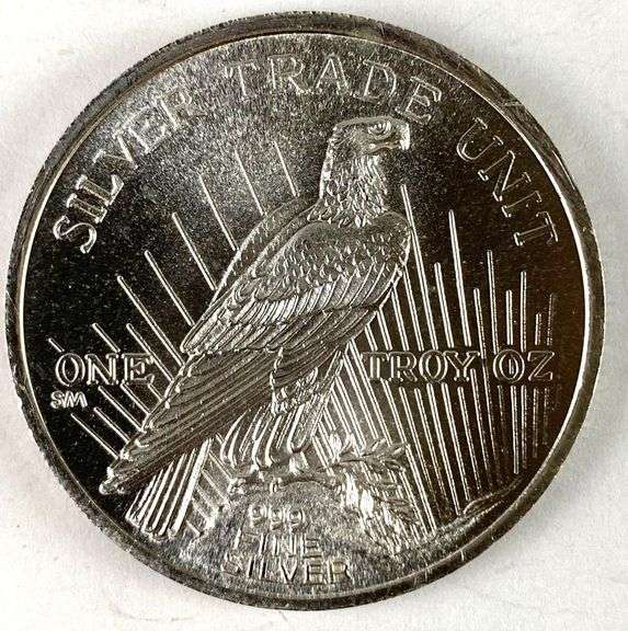 1986 Sunshine Minting Peace Silver Dollar 1 oz .999 Fine Silver Round
