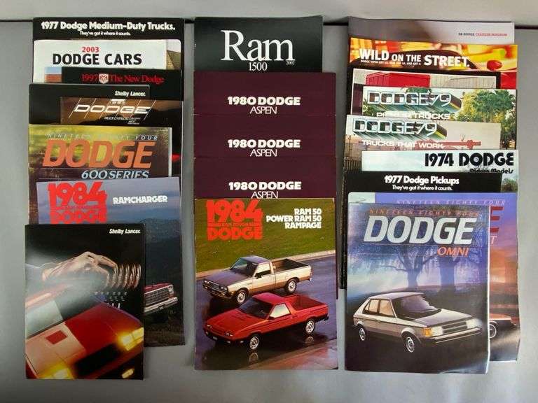 Group of Dodge Dealership Advertising Brochures