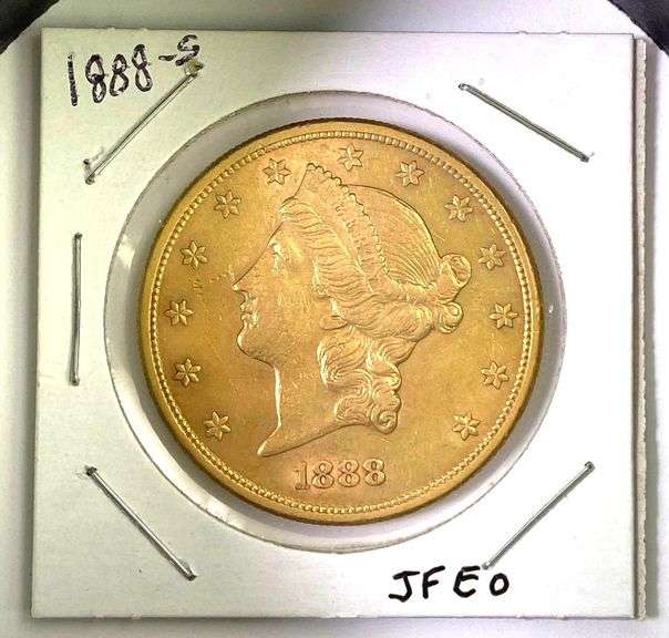 1888 S $20 US Liberty Head Gold Coin
