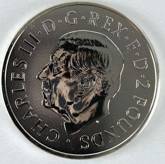2023 Great Britain 2 Pound Merlin 1 oz .999 Fine Silver Coin