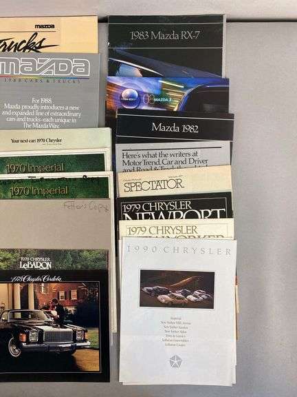 Group of Dealership Advertising Brochures