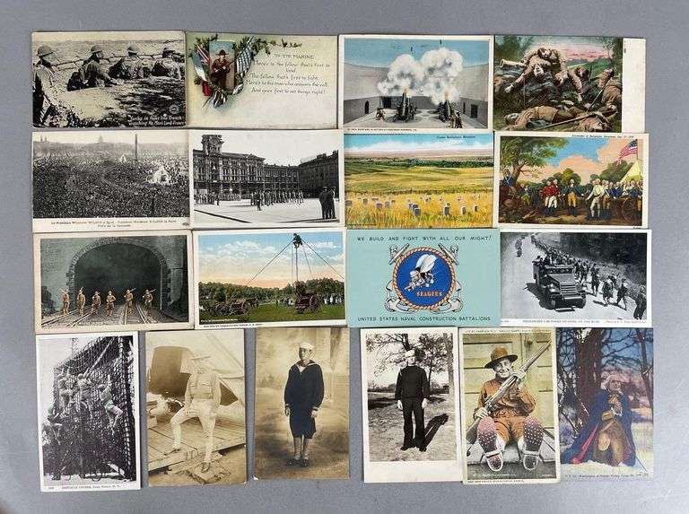 Postcards - 50+ Military