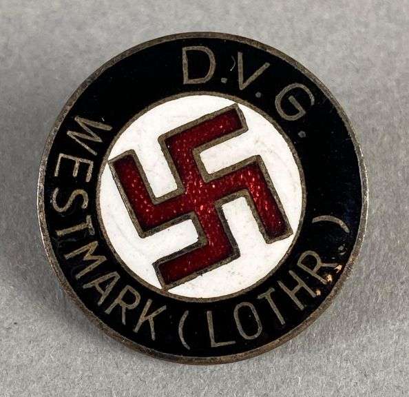 WW2 German D.V.G. Westmark (Lothr) Membership Pin