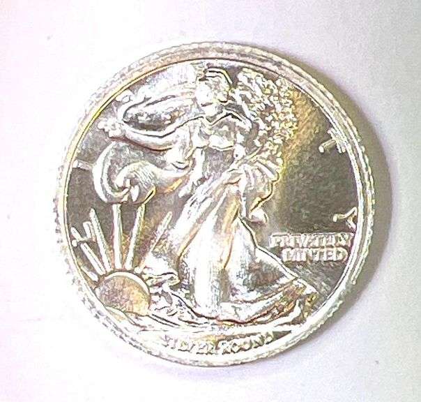 Waling Liberty 1/10 oz .999 Fine Silver Round