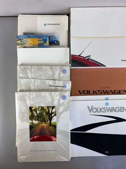 Group of 1980s - 2000s Volkswagen Dealership Advertising Brochures