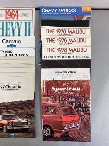Group of Chevrolet Dealership Advertising Brochures