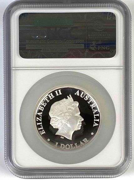 NGC Graded 2013-P Australia $1 Kangaroo 1oz .999 Fine Silver Coin PF69 Ultra Cameo