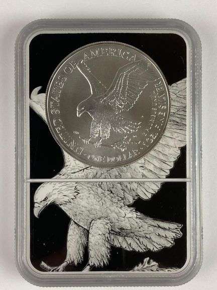 NGC Graded 2021 US $1 Silver Eagle 1oz Fine Silver Dollar MS69