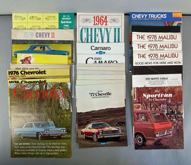 Group of Chevrolet Dealership Advertising Brochures