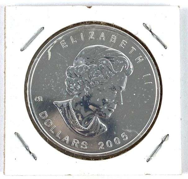 2005 Canada $5 Maple Leaf 1 oz .9999 Fine Silver Coin