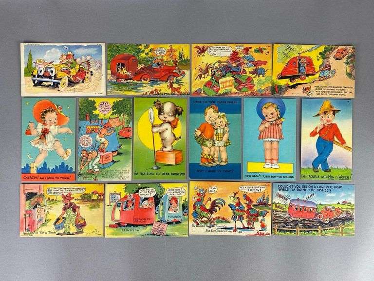Postcards - 40+ Colorful Children and Comic