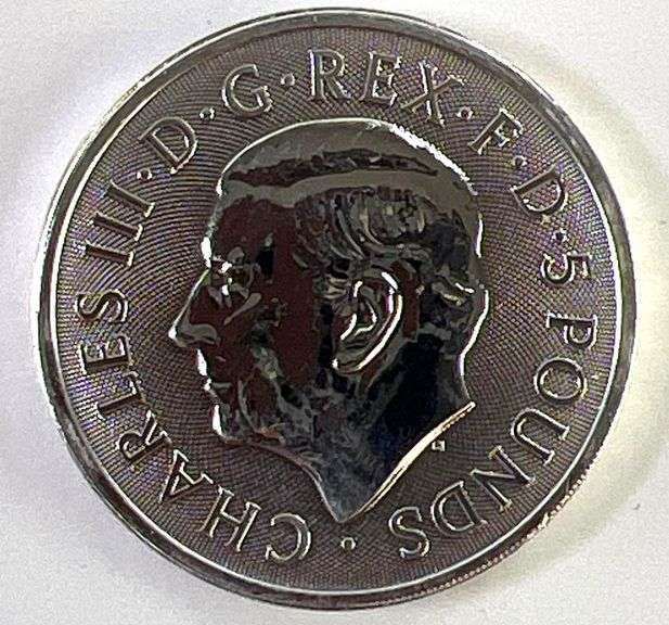 2023 Queen's Beast Bull of Clarence 2 oz Proof Like .999 Fine Silver Round