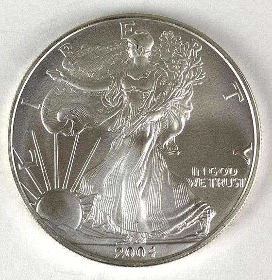 2004 US Mint American Silver Eagle 1 oz .999 Fine Silver