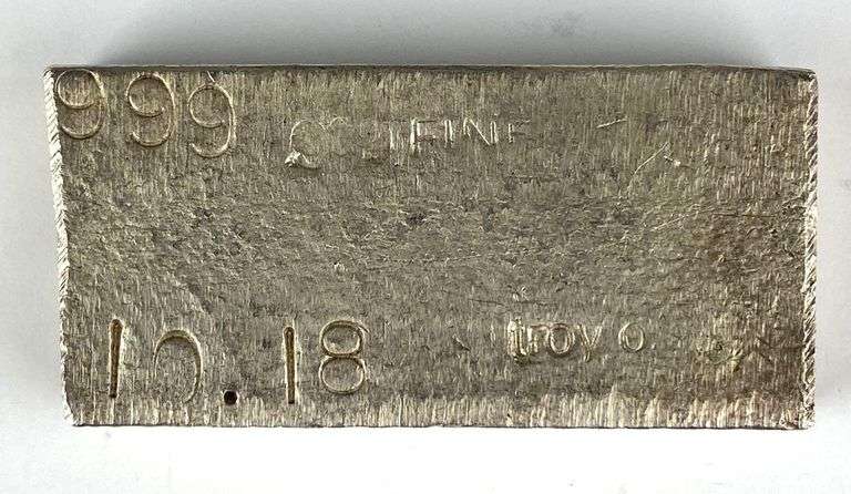 10.18 oz .999 Silver Ingot/ Bar