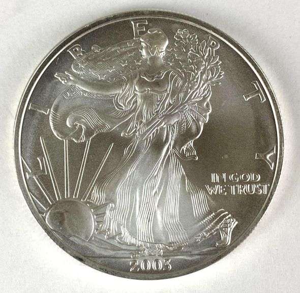 2003 US Mint American Silver Eagle 1 oz .999 Fine Silver