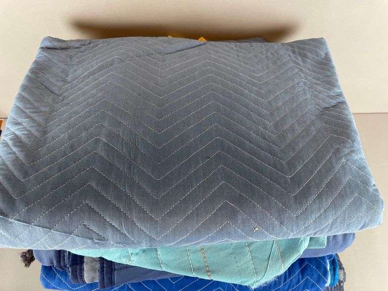 Group of Quilted Moving Blankets