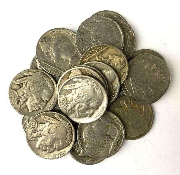 Group of 20 Buffalo Nickels