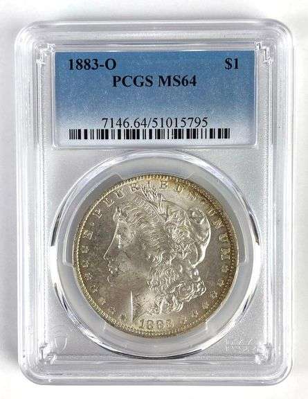 PCGS Graded 1883-O US $1 Morgan Silver Dollar MS64