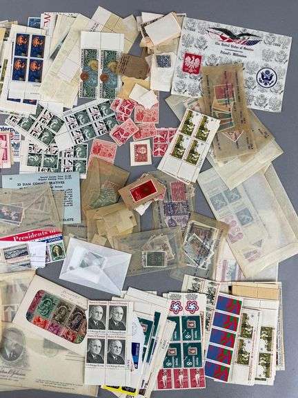 Group of Used / Unused Postage Stamps
