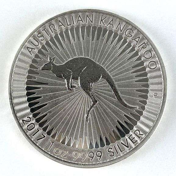 2017 Australia $1 Australian Kangaroo 1 oz .999 Fine Silver Coin