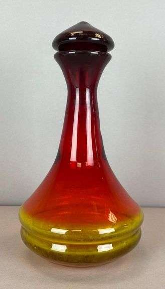 Amberina Art Glass Decanter